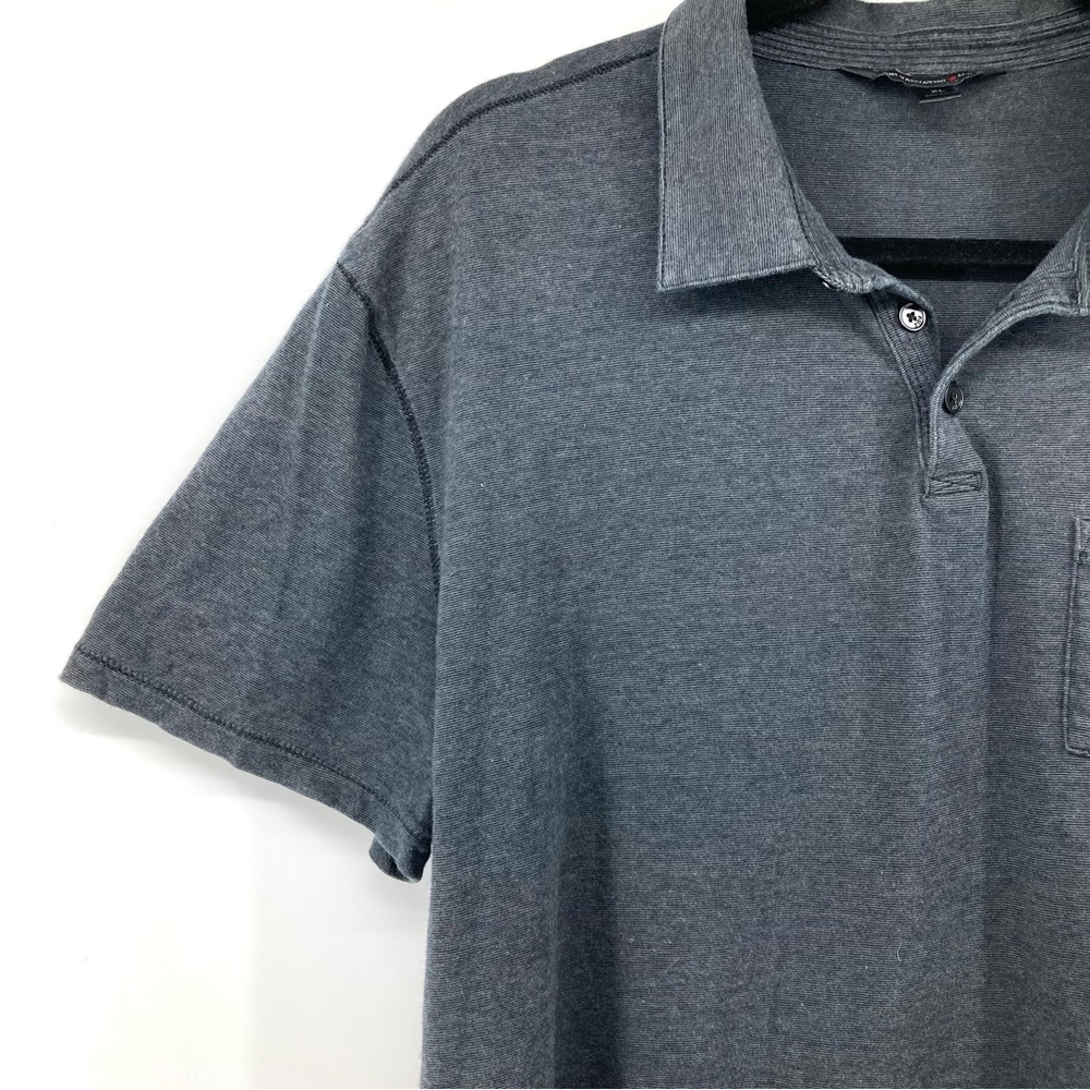 John Varvatos USA Gray Single Pocket Polo